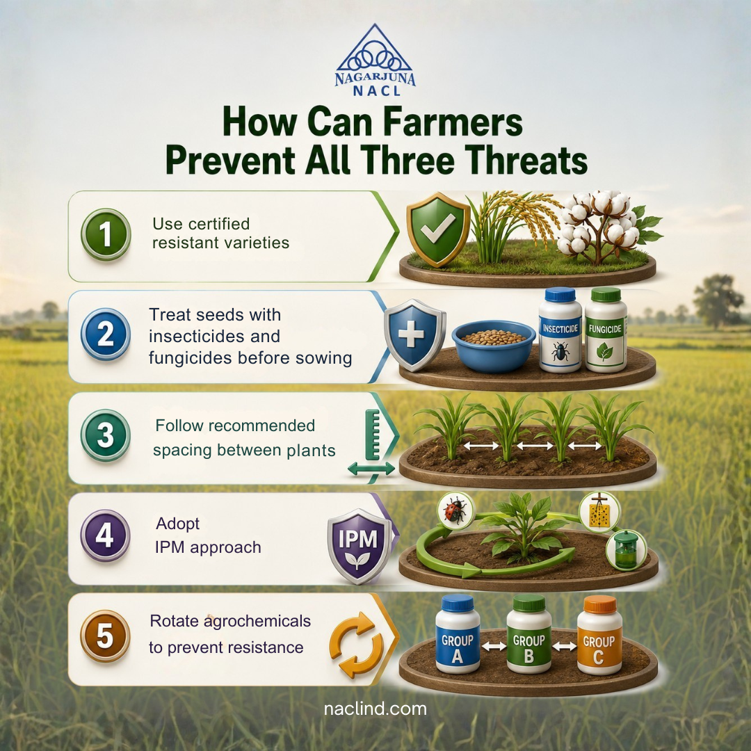 How can Farmer prevent all three threats